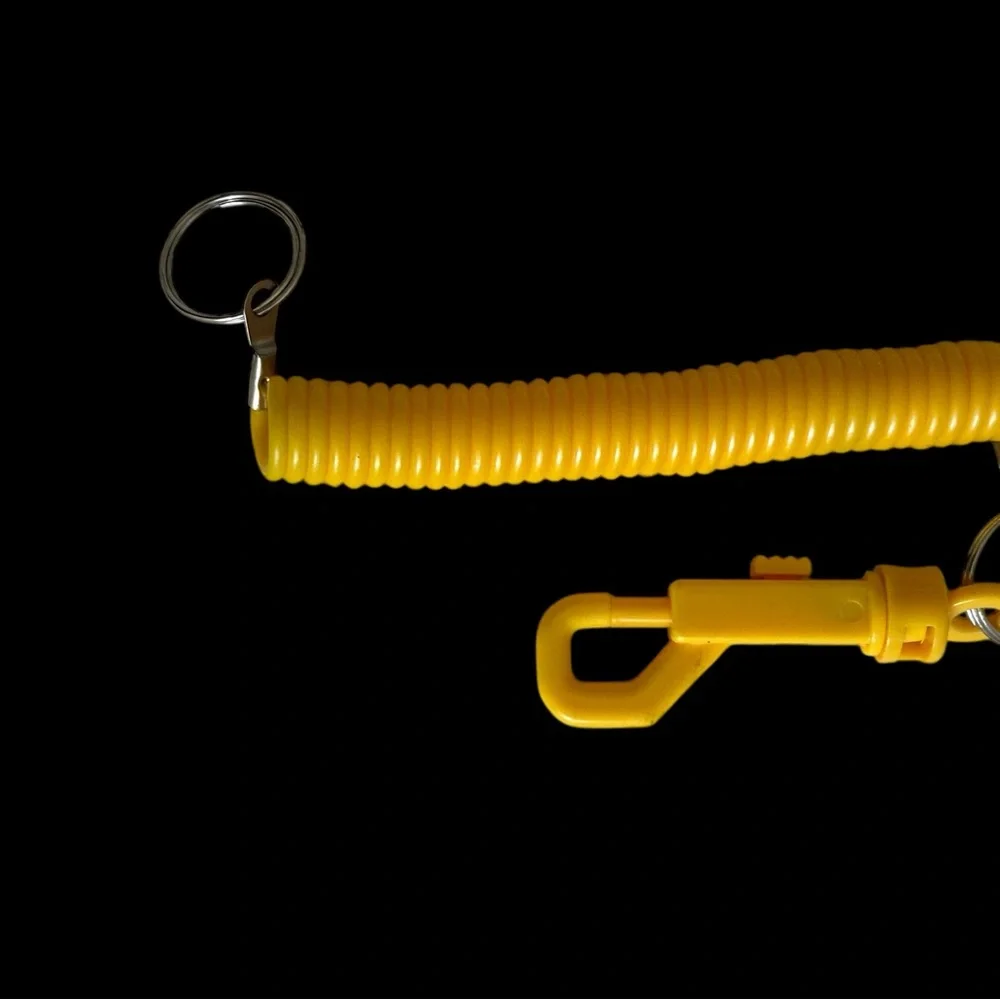 Joggers Key Coil with Snap Yellow/Silver
